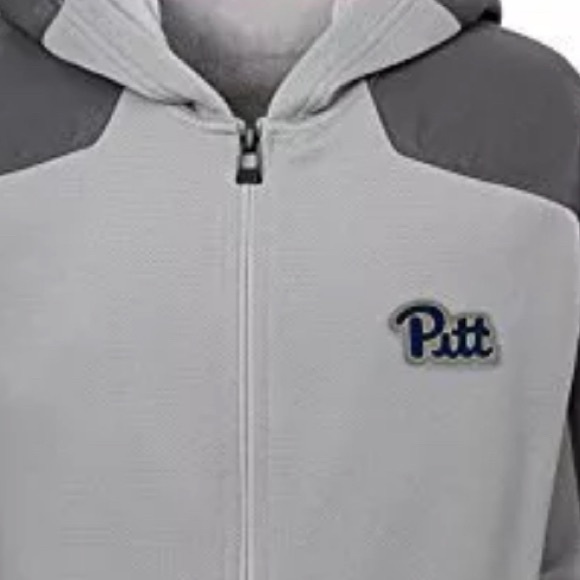 NWT [Gen 2] Pitt Panthers Tek Warm Delta Zip-Up Hooded Sweatshirt Youth M 10/12 - Picture 2 of 7